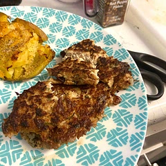 Patties fell apart a bit but god they were so good