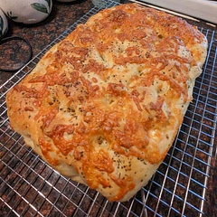 I've never made bread before, this recipe is so easy to follow.  It barely cooled down and half was gone. The family loved it! I'll definitely be making it again and experimenting with different toppings