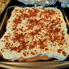 This was a copycat recipe for a Chocolate Dream desert from Carabbas. I would rate it a 10 out of 10 for an awesome chocolate dessert.  It's a must try if you like chocolate. It's one of my favorite restaurant deserts and this is spot on as a copycat recipe. Next time I will try it with some chocolate sauce to make it look closer to the restaurant version.