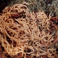I used shaved steak instead of pork and even my picky eaters ate it!!  Some went back for more!!