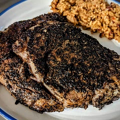 First time trying out a coffee rub, it was definitely juicy but probably not going to be my go to steak prep method 