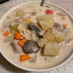 Delicious and filling. I made this for dinner last night. Leftovers were for lunch today and was just as good as last night.