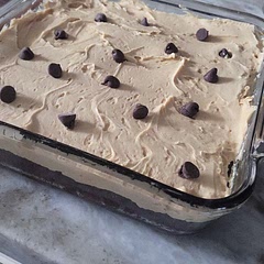 Tastes amazing alone, but I went ahead and added a peanut butter frosting on top. 😋 