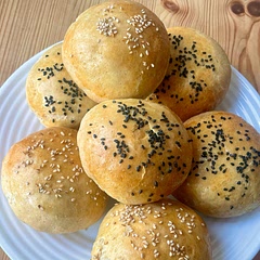 Fluffy Oat Bread Buns 