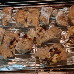 Good, but as you can see, the oven method was kinda of an abortion for me. I did make ahead and a few stuck to each other, so I'm on to that. I also dunno how to wrap these tight, but will learn.