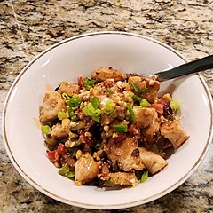 Very yummy! I didn't feel like it had enough sauce so I made a quick peanut sauce to drizzle on top as well as some Sriracha. 