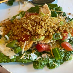 It was delicious. I used my own seasoning blend for the chicken and cooked it in the air fryer. I also served it with crispy quinoa on top.