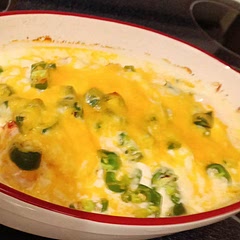 I left the seeds in the jalapenos which worked really well with the heavy cream and cream cheese blend.