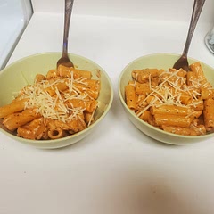 Great and simple! I did change a few things for extra fun :)

I used the whole can of tomato paste (I'd never use the leftover), splash of red wine, small amount of cream cheese, chicken breast, and good amount of Italian seasonings. Delicious! 👌
