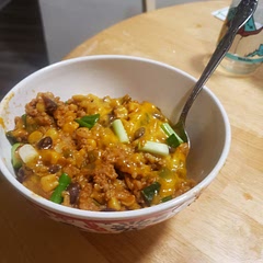It's hearty, tasty, and pretty much foolproof. I subbed in ground turkey, used beef broth, and supplemented with some of my favorite hot sauces while cooking. So glad it makes leftovers 😁