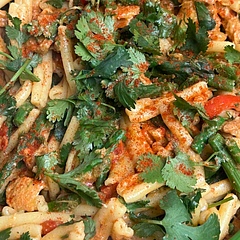 Added double the amount of peppers for extra spice. Thanks Shanil!