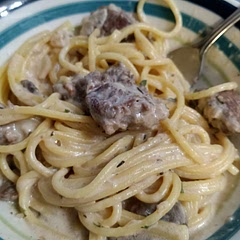 Very good! Not healthy at all 😆 We made it with bear meat instead of beef because that's what we had on hand. Definitely a comfort food type meal.