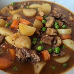 Absolutely delicious. Hearty, wholesome and fantastic with some crusty bread. I left out the wine and added mushrooms. I could eat it everyday!