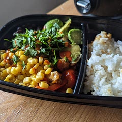 Honestly you can't go wrong with all these ingredients eaten together in a bowl.