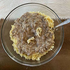 Make a bit more sauce/beef but use less sour cream