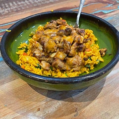 Chicken and rice? Okay now I’ve seen everything