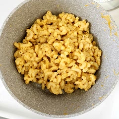 Can't wait to experiment with this recipe by using different cheeses or maybe different milk than the soy I used. All in all, great, easy to follow recipe that I was able to share with my sister.