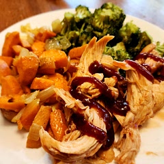 Really enjoyed the potatoes and broccoli. The chicken was very bland. If you are going to make this, using a marinade for a few hours or slow cooking the chicken would probably be a better option.