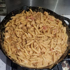 This was easy and fun to make! I would say a little less broth if you want it dryer. And add shredded cheese to the top.