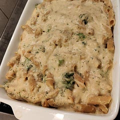 Ich habe noch etwas Hafersahne und Gemüsebrühe dazugetan. Sehr lecker!