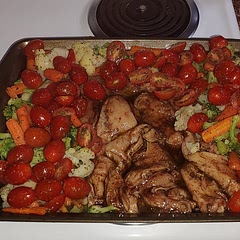 Delicious. Served over rice and added salt. 