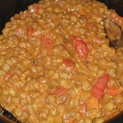 didn't have all the ingredients, forgot to rinse the lentils, and forgot to buy naan (or something simalar) but still turned out pretty well.