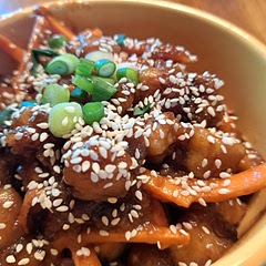 Added dried bok choy to the rice as it cooked. Also added carrots.