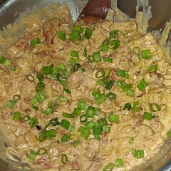 Used egg noodles instead and added some Chipotle pepper powder to give it a lil more kick. Also useful 8oz of cream cheese 
