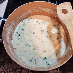 This soup is wonderful! I went with the thinner option after seeing it thicker and not being a fan!