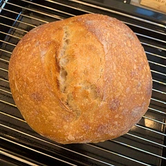 First time making sourdough and I’m so happy with how it turned out! The extra notes and video on shaping was really helpful.