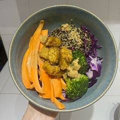 I added broccoli and lime to the cabbage!