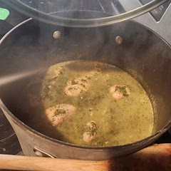 Added garlic sautéed in butter at the end