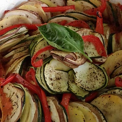I cut way too many vegetables but overall it was great! not sure what ratatouille tastes like as this was my first but it was delicious:)