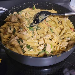 Added a little extra pesto