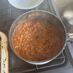 Tasty. Made in slow cooker the day before and then reheated. Used a specific Dahl lentil as I had in cupboard. Also no curry leaves so used curry power.