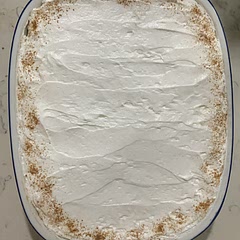 It had an amazing texture and flavor… all along incredible. I only changed the merengue on top, I used the Italian recipe of egg whites, and homemade syrup (sugar and water) 🤌🏻