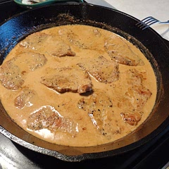 This was pretty good I would definitely add a little extra Dijon mustard and maybe put it in a crock pot instead of a cast iron skillet it just wasn't very tender