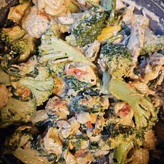 We enjoyed it by itself. Very tasty- I went heavy with the garlic and red pepper. This would be an easy recipe to season to taste and change for different taste buds (kids)