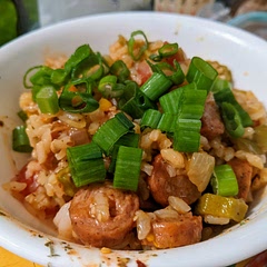 Sooo good, the spices were perfect and the rice was so creamy. I used slap yo mama for the cajun seasoning.