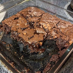 extremely good with ice cream, the batter was quite thick