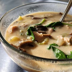 Very good! I used mushrooms instead of carrots and almond milk instead of half and half.