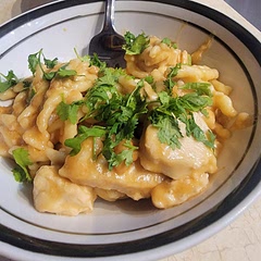 Delicious.  I prefer a little more peanut butter. Original recipe makes enough for 2 +leftovers