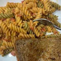 I had with some bread on the side and it was really good.