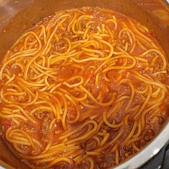 So delicious.  After its done cooking let it set after you stir it so the sauce will absorb some.  Delicious!!!