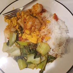 Added shrimp and ketchup, but subbed oyster sauce for sugar as per some other comments on website. Very complex flavor for such simple ingredients! 