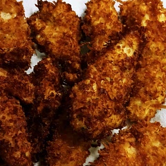Crunchy and juicy! This is the best chicken I have ever tasted. 