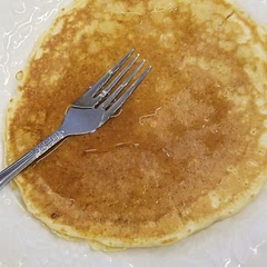 Easy makes a lot so my family has some for the week. Very yummy too! Add some fruit and syrup and voila, you have the best breakfast. I didnt add sugar and it still tastes great! (P.s. got syrup on my cat now I have to wash him)
