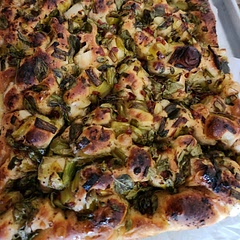 I made the overnight Foccasia and topped with sautéed green scallions in olive oil and fresh oragno leaves and 2 tablespoons italian pepper paste. Sprinkled with sumac and it's amazing.  Thank you for the wonderful recipe and easy instructions 
