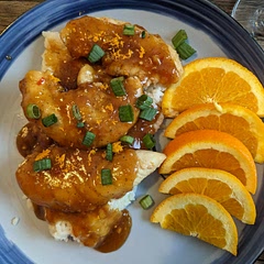 One of my favorite recipes! I love orange chicken and this sauce tastes so fresh. Yum! 