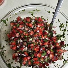 super yummy! the color was very eye catching as well. super easy to make and whole family loved. would be great for party's and or guests